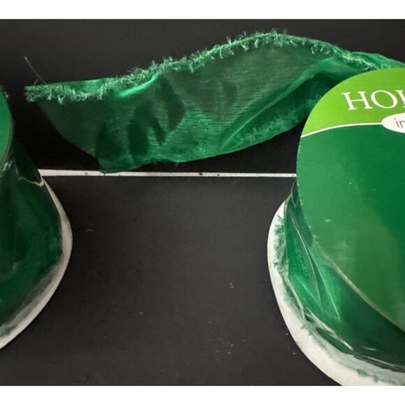 2.5 " x 12 yds each Green Wired Ribbon - Picture 3 of 3